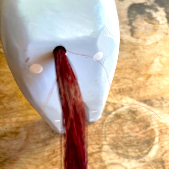 SWEDISH DALA STYLE w/Real HORSE Hair Handmade 14” - Picture 10 of 13